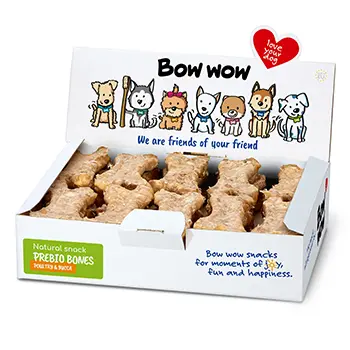 Bow Wow Recompense pentru caini os natural cu pui,ficatyuca 30buc box