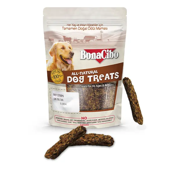 Bonacibo Dog Recompense Fasii de Vita 100 Gr