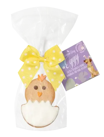 Doggyebag Biscuit Artizanal Eggy cu Glazura de Iaurt pentru Caini 25 Gr