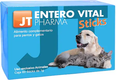 JT Entero Vital Suport Digestiv pentru Caini si Pisici 60 Pliculete