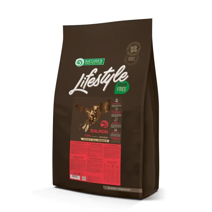Nature s Protection Lifestyle Grain Free Adult Dog All Breed cu Somon
