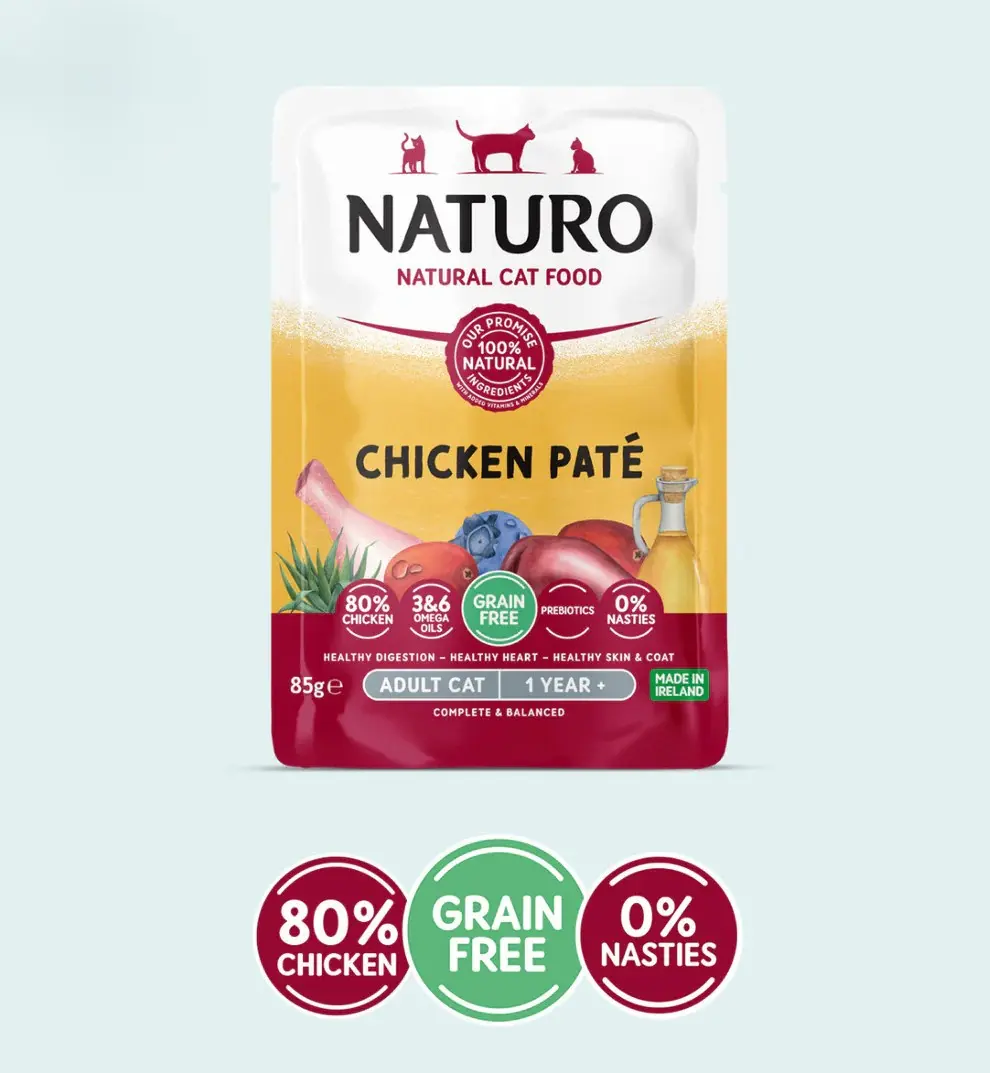 Naturo Cat Adult Grain Free Mousse cu Pui 85g