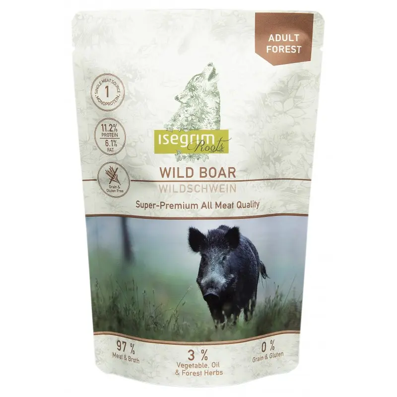 Pouch Isegrim Dog Adult - Wild Boar Monoprotein 410 Gr.