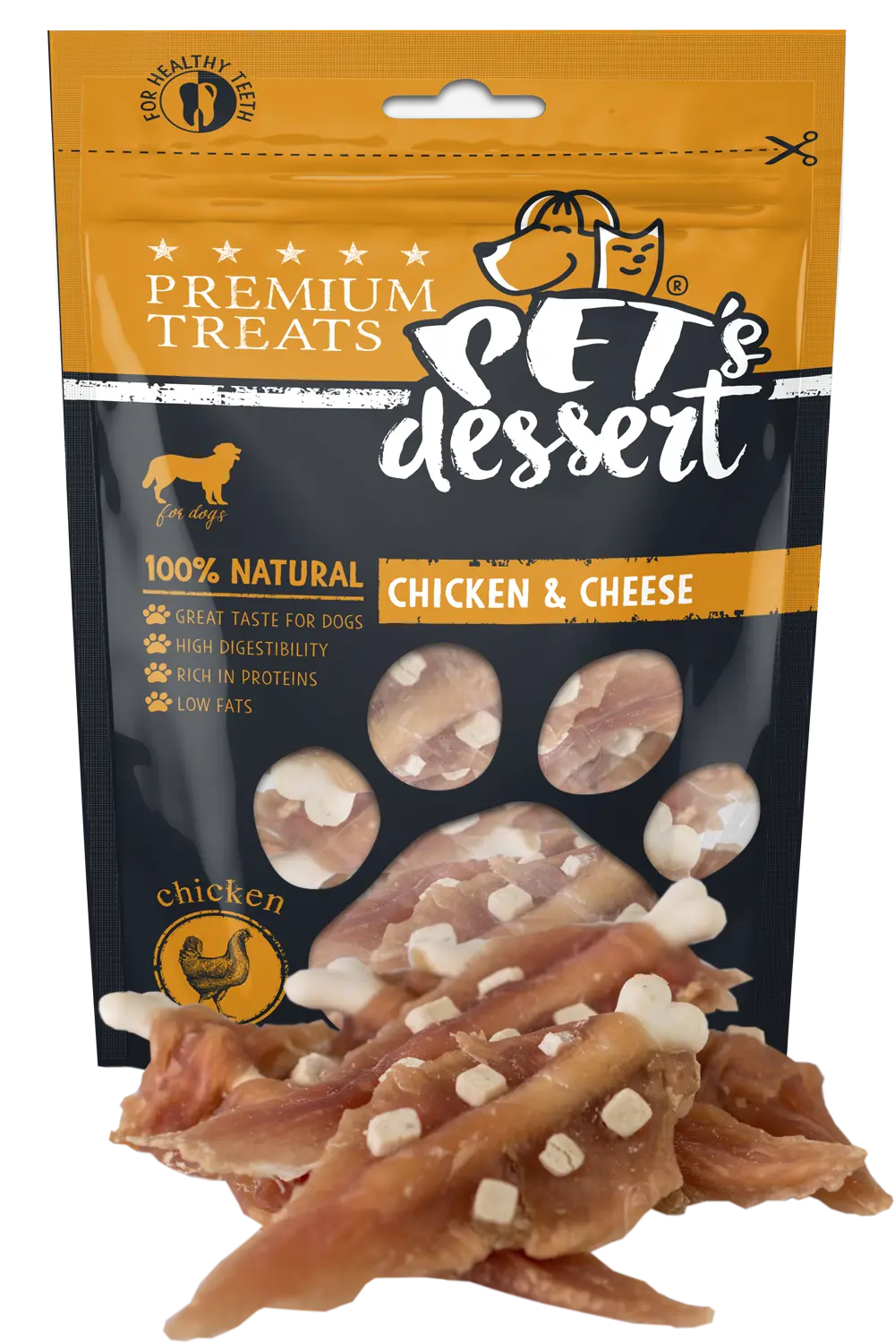 Pet s Desert Dog Chicken Cheese 80g LSC-19