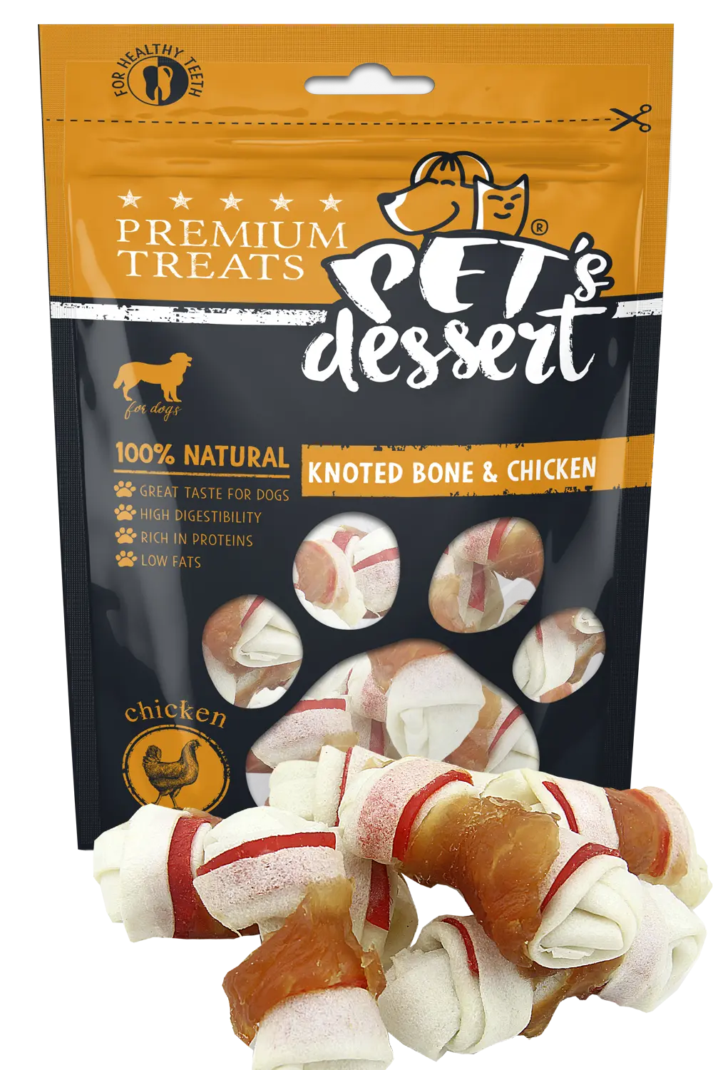 Pet s Desert Dog Knoted BoneChicken 80g LSC-50(2)