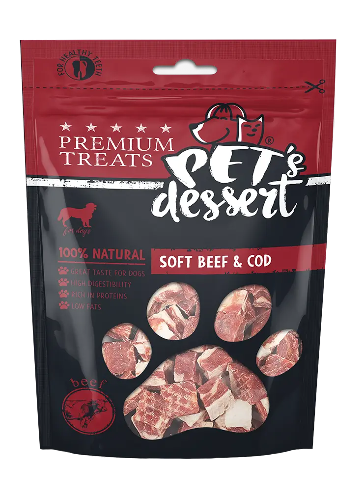 Pet s Desert Dog Soft Beef and Cod 80 Gr LSN-04