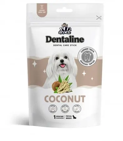 Recompnese pentru caini, Pet s Dessert Dentaline Sticks pentru Igiena Dentara cu Cocos