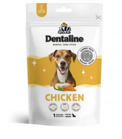 Pet s Dessert Dentaline Sticks pentru Igiena Dentara cu Pui