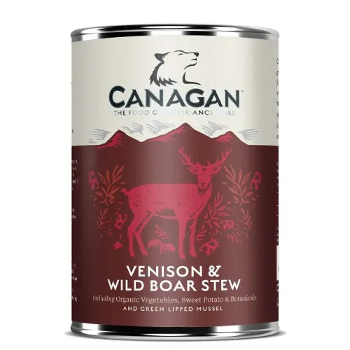 Canagan Dog Vanat & Mistret, conseerva pentru caini, adulti, 400gr