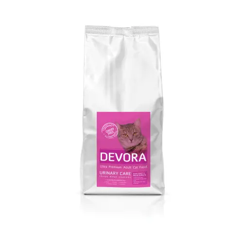 Hrana uscata pentru pisici Devora Grain Free Urinary cu curcan pui si rata 7.5 kg