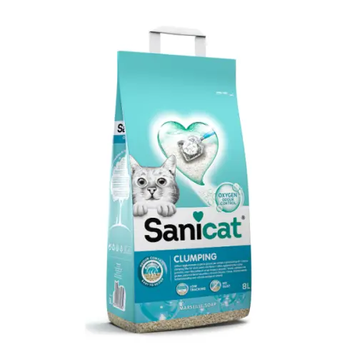 Nisip pentru litiera Sanicat Clumping Marseille 8 L