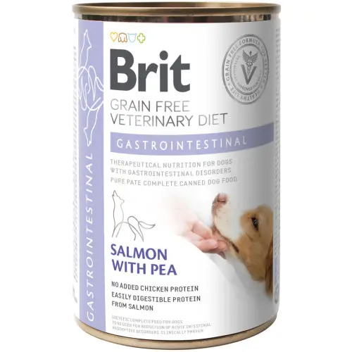 Hrana umeda pentru caini conserva Brit Grain Free VD Gastrointestinal, Pachet 5 X 400 gr
