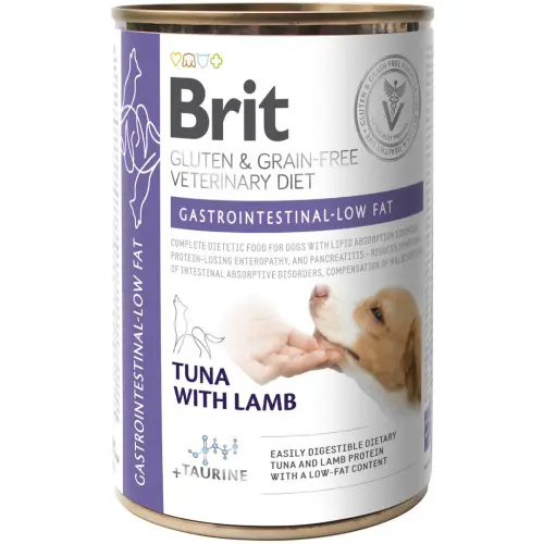 Hrana umeda pentru caini conserva Brit Grain Free VD Gastrointestinal Low-Fat 400 gr