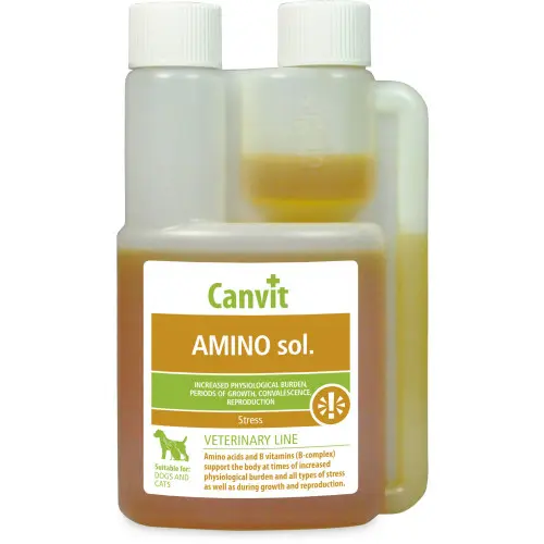 Energizant lichid pentru caini Canvit Amino 250 ml
