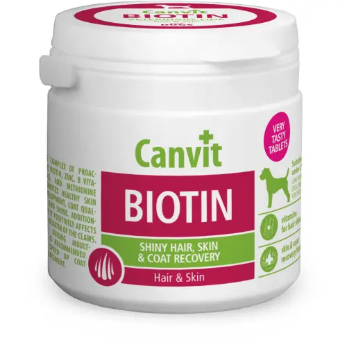 Supliment nutritiv pentru caini Canvit Biotin 100 gr