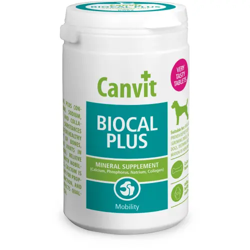Supliment nutritiv pentru caini Canvit Biocal Plus cu Minerale 500 gr