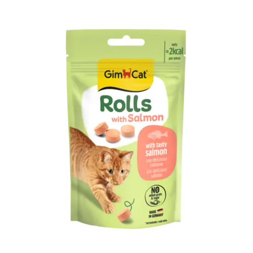 Rulouri pentru pisici Gimcat Rolls cu somon 50 g