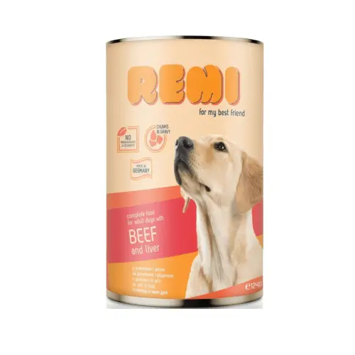 Hrana umeda pentru caini Remi Dog Vita/Ficat 1240g