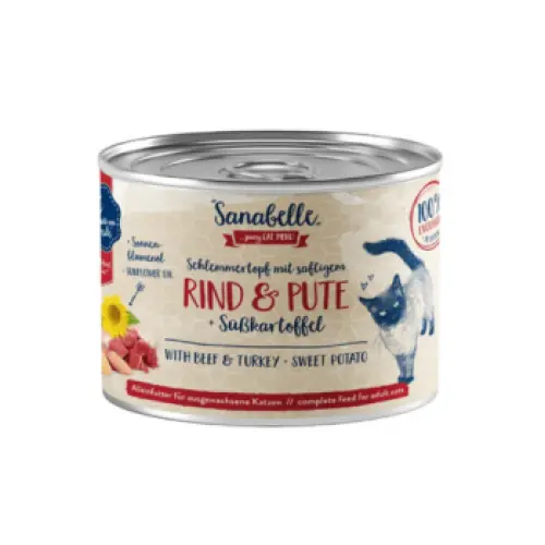 Hrana umeda pentru pisici Sanabelle Vita si Curcan 180 gr