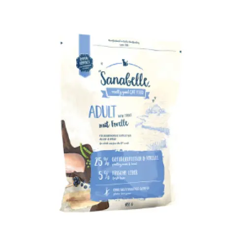 Hrana uscata pentru pisici Sanabelle Adult cu pastrav 400 g
