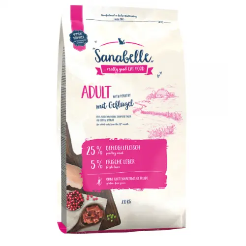 Hrana uscata pentru pisici Sanabelle Adult cu pui 2 kg