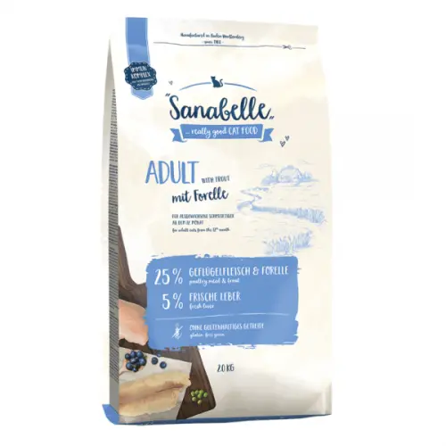 Hrana uscata pentru pisici Sanabelle Adult cu pastrav 2 kg