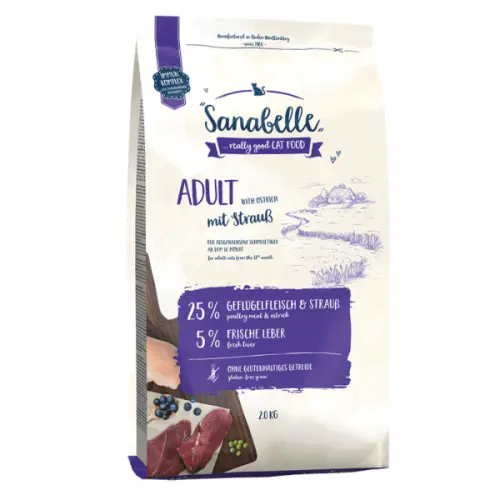 Hrana uscata pentru pisici Sanabelle Adult cu strut 2 kg