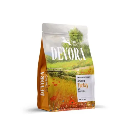 Hrana semi-umeda pentru caini Devora Dog Semi-Moist Small Kibble Fresh Turkey & Deer & Rice 5 kg