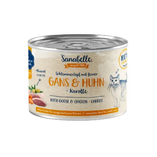 Hrana umeda Sanabelle cu Gasca si Pui 180 gr