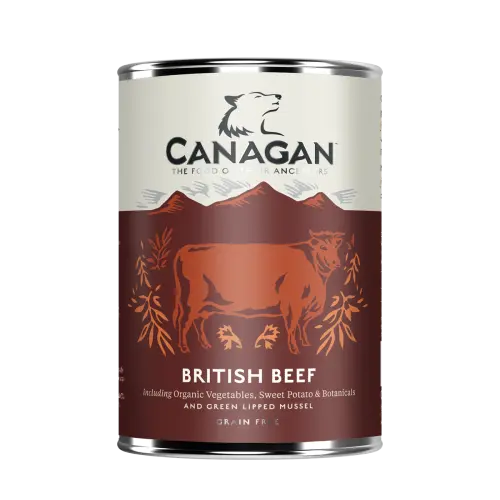 Hrana umeda pentru caini Canagan Grain Free cu vita, Pachet 6 X 400 g