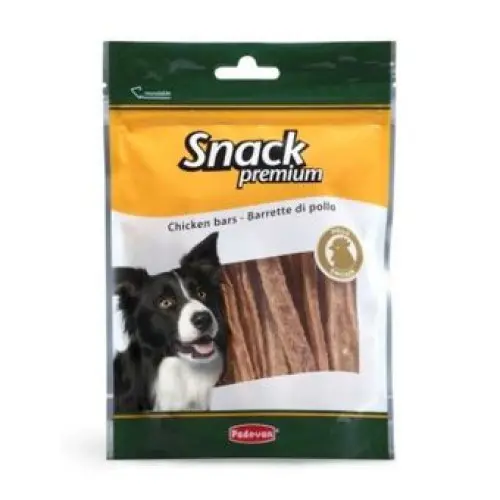 Snack Chicken Bars recompensa pentru caini, 100 g: 83% pui
