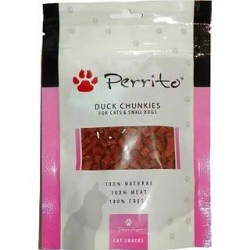 Recompensa pentru caini Peritto Dog&Cat Duck Chunkies 100 gr