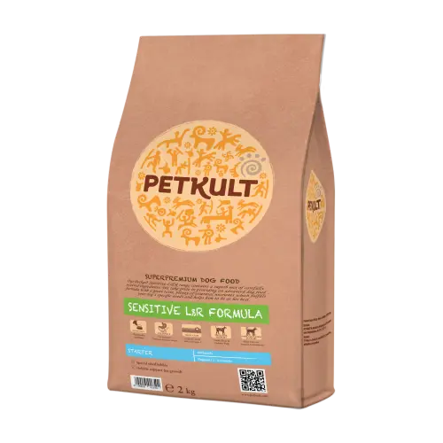 Hrana uscata pentru caini Petkult Sensitive Starter cu miel si orez 2 kg