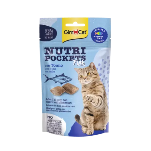 Recompense pentru pisici Gimcat Nutri Pockets cu ton 60 g