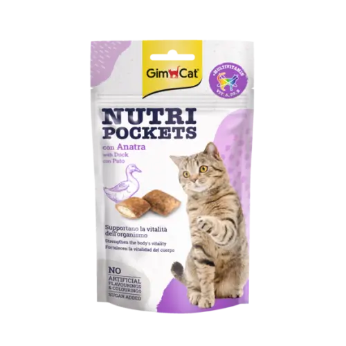 Recompense pentru pisici Gimcat Nutri Pockets cu rata 60 g