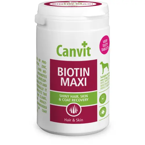 Supliment nutritiv pentru caini Canvit Biotin Maxi Hair & Skin 230 gr