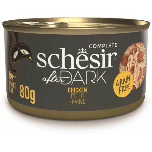 Hrana umeda pentru pisici Schesir After Dark Conserva, supa cu Pui 80 gr