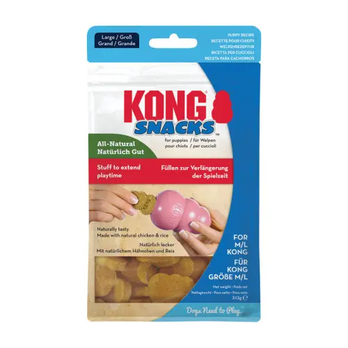 Recompense pentru caini KONG Snacks Puppy 312g