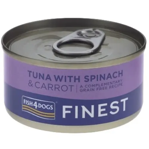 Hrana umeda pentru caini Conserva Fish2Dogs Finest Ton&Morcov&Snapac 85 gr