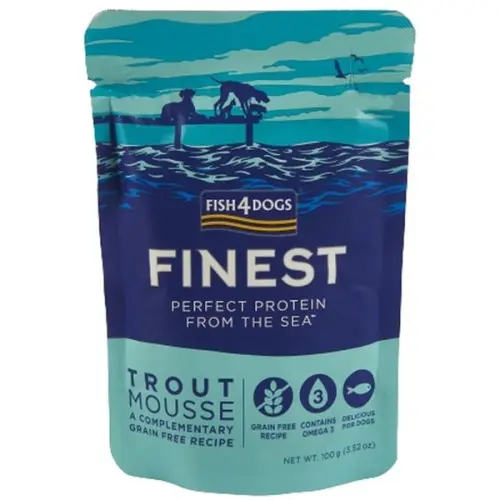 Hrana umeda pentru caini Fish2Dog Finest Plic Mousse Pastrav 100 gr