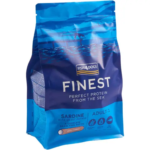 Hrana uscata pentru caini Fish4Dogs Finest Adult Small Sardine si Cartof dulce 1.5 kg