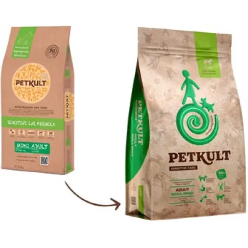 Hrana uscata pentru caini Petkult Sensitive Adult Talie Mica Miel&Orez 3 kg