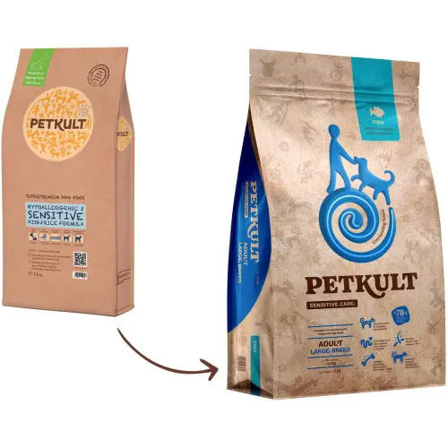 PETKULT Sensitive Adult large, talie mare, Peste, 12kg