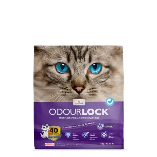 Nisip pentru litiera Intersand Odourlock Lavanda 6 kg