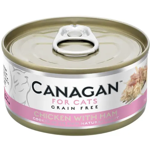 Hrana umeda pentru pisici Canagan Cat Pui si Sunca 75 gr