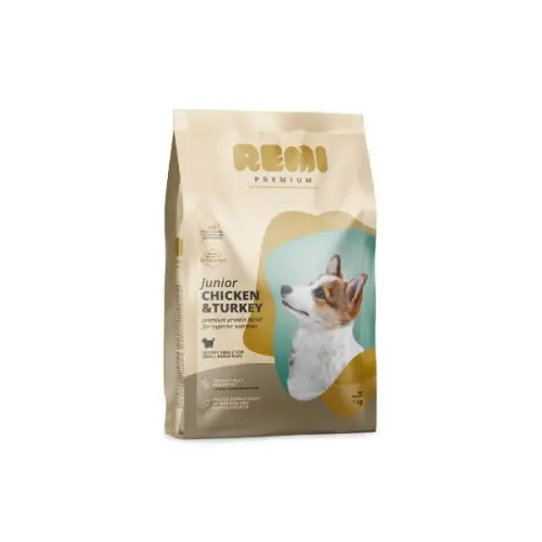 Hrana uscata pentru caini Remi Premium Junior Small Breed cu Pui si Curcan 1kg