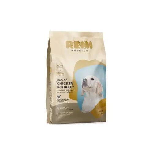 Hrana uscata pentru caini Remi Premium Junior Medium&Large Breed cu Pui si Curcan 1kg