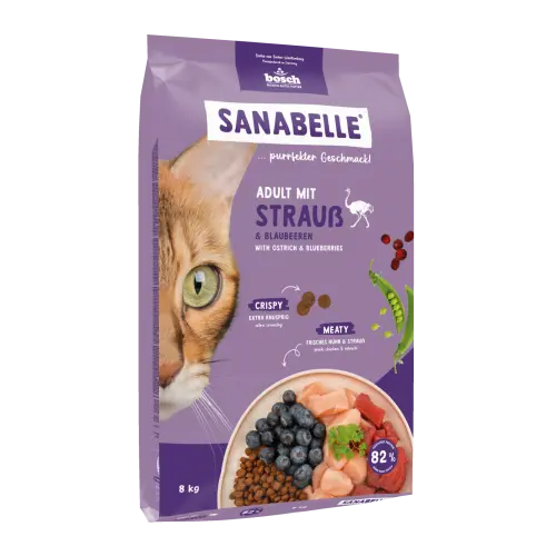 Hrana uscata pentru pisici Sanabelle Adult cu strut 8kg