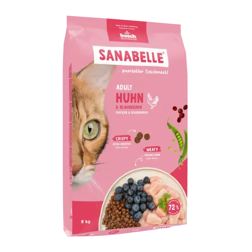 Hrana uscata pentru pisici Sanabelle Adult cu pui 8 kg