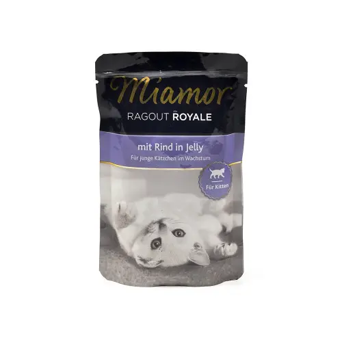 Miamor Plic Kitten: hrana umeda pentru pisici, 12-month, aroma vita: 100 g